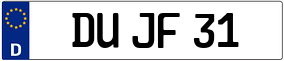 Trailer License Plate